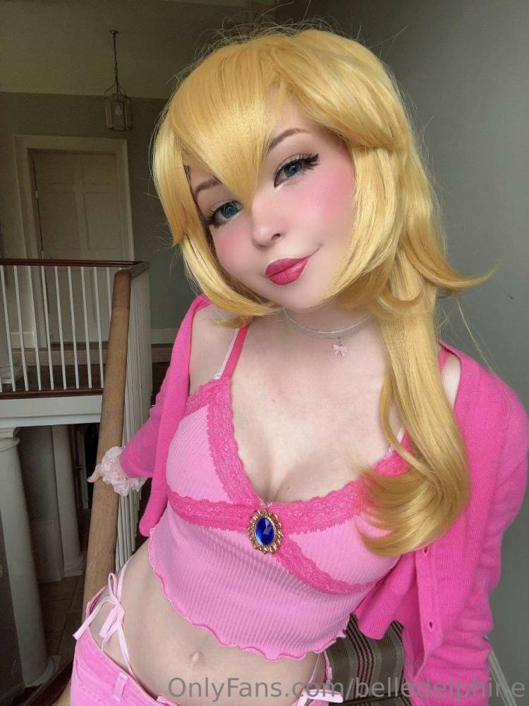 Belle Delphine Nude Princess Peach Cosplay Onlyfans Set Leaked - #22