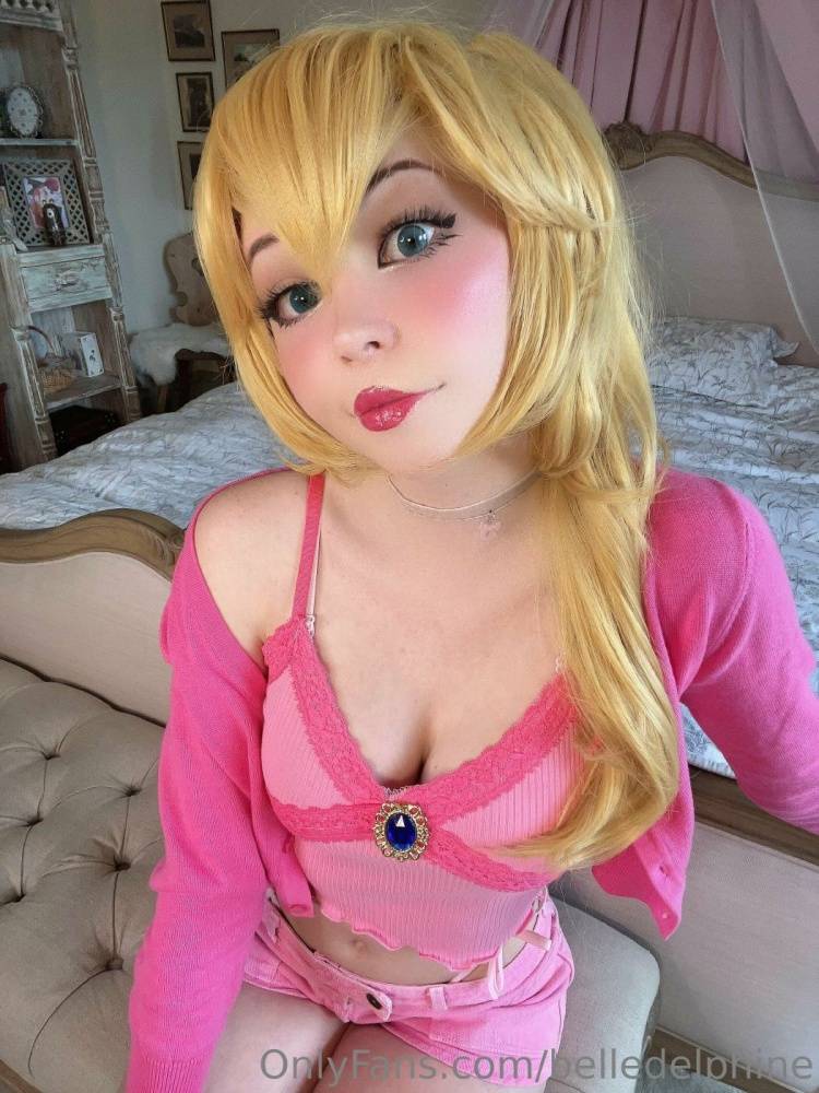 Belle Delphine Nude Princess Peach Cosplay Onlyfans Set Leaked - #20
