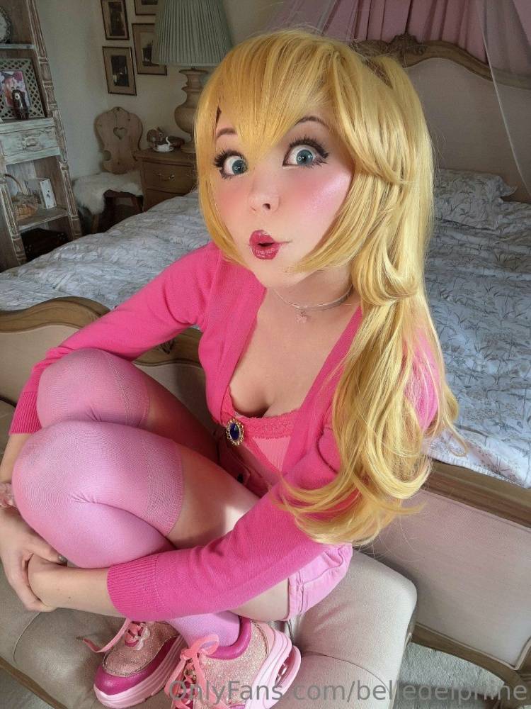 Belle Delphine Nude Princess Peach Cosplay Onlyfans Set Leaked - #27