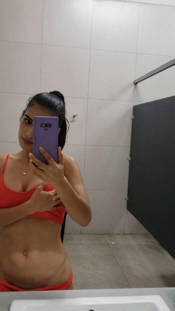 Anabella Galeano Bathroom Mirror Fingering Onlyfans Video Leaked - #1