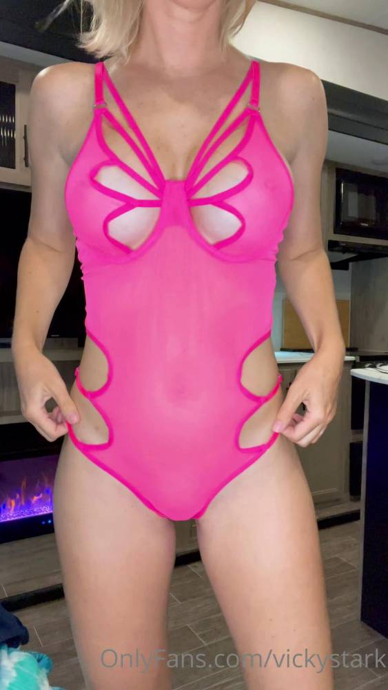 Vicky Stark Nude Hot Pink Lingerie Try On Onlyfans Video Leaked - #4