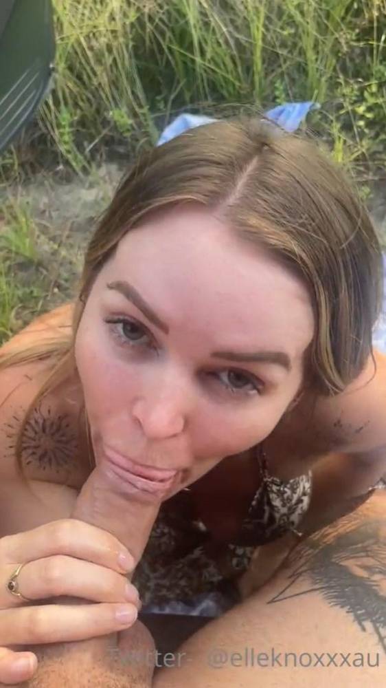 Elle Knox Outdoor Deepthroat Blowjob OnlyFans Video Leaked - #2