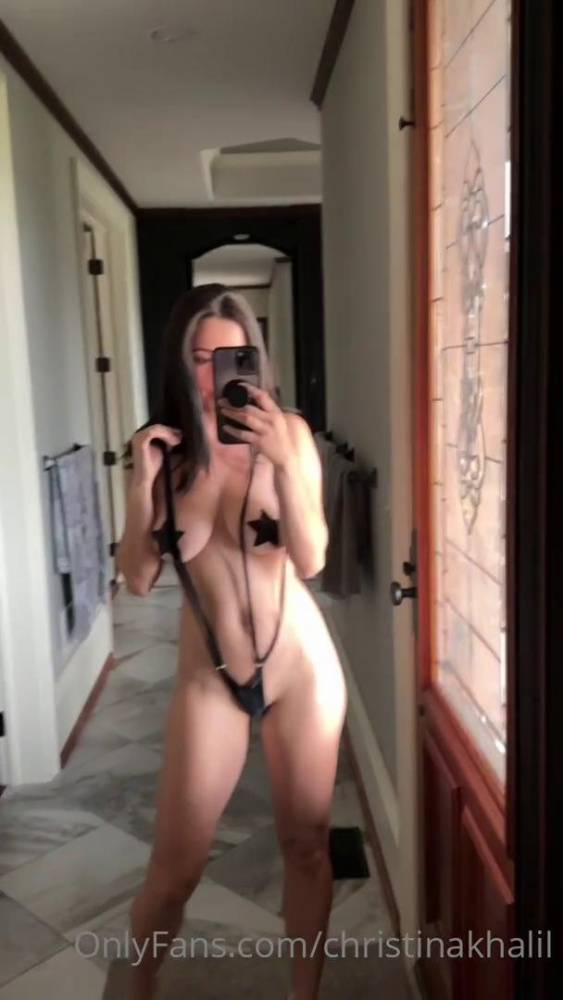 Christina Khalil Star Nipple Pasties Slingkini Onlyfans Video Leaked - #3
