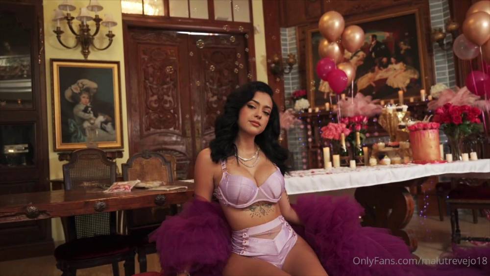 Malu Trevejo Sexy Birthday Lingerie Onlyfans Video Leaked - #8