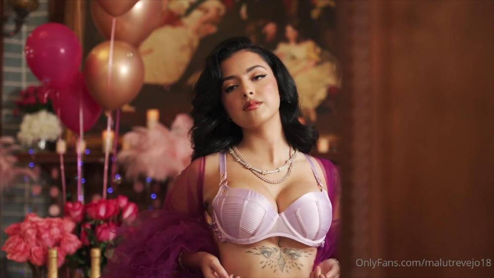 Malu Trevejo Sexy Birthday Lingerie Onlyfans Video Leaked - #7