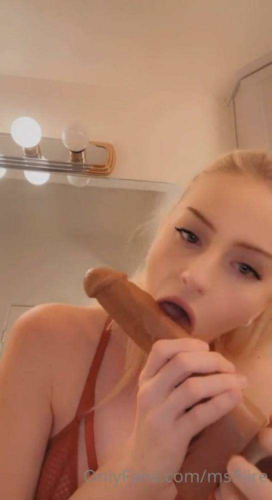 MsFiiire Dildo Blowjob Teasing Onlyfans Video Leaked - #10