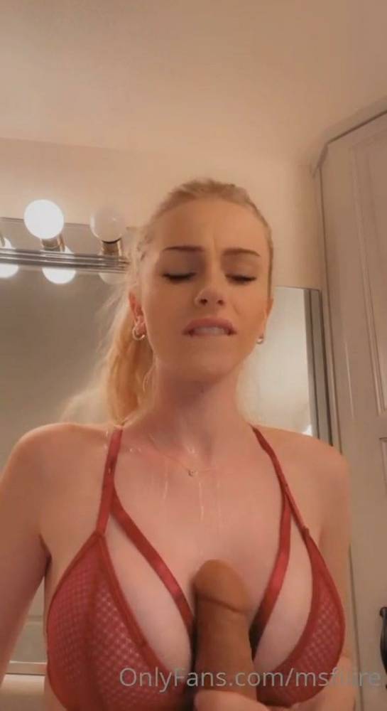 MsFiiire Dildo Blowjob Teasing Onlyfans Video Leaked - #8