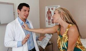 Busty blond wife Carolyn Reese screwed hardcore by the doctor - #main