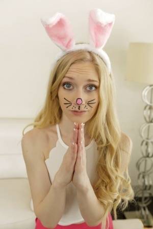 Cute blonde teen Emma Starletto seduces her stepbrother in bunny outfit - #main
