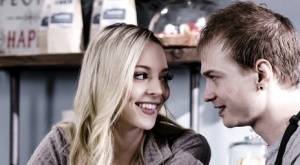Young blonde Lily Larimar has sex with a guy while they're working in cafe - #main