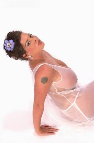 Buxom Linsey Dawn poses to flaunt her droopy tatas in sheer lingerie - #main