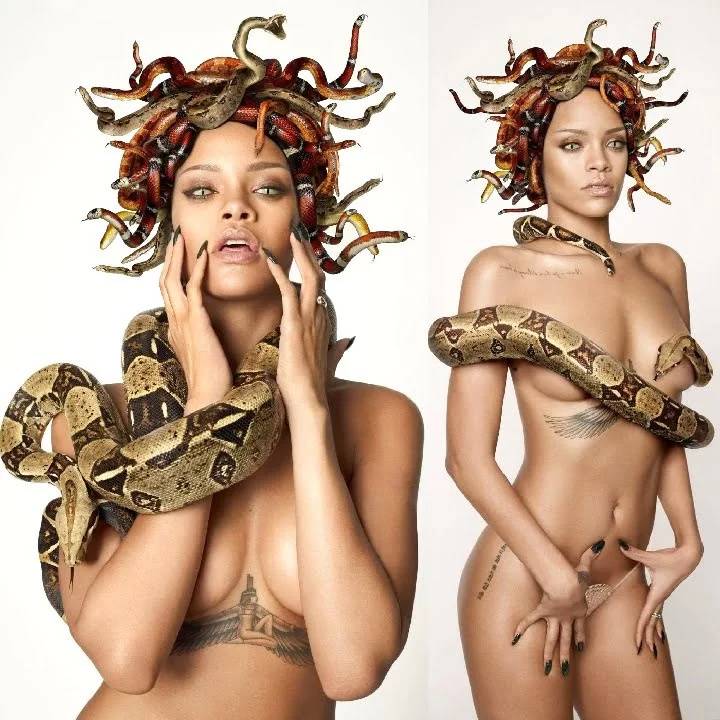 Rihanna Snake Photoshoot Nude Photos Leaked - #main