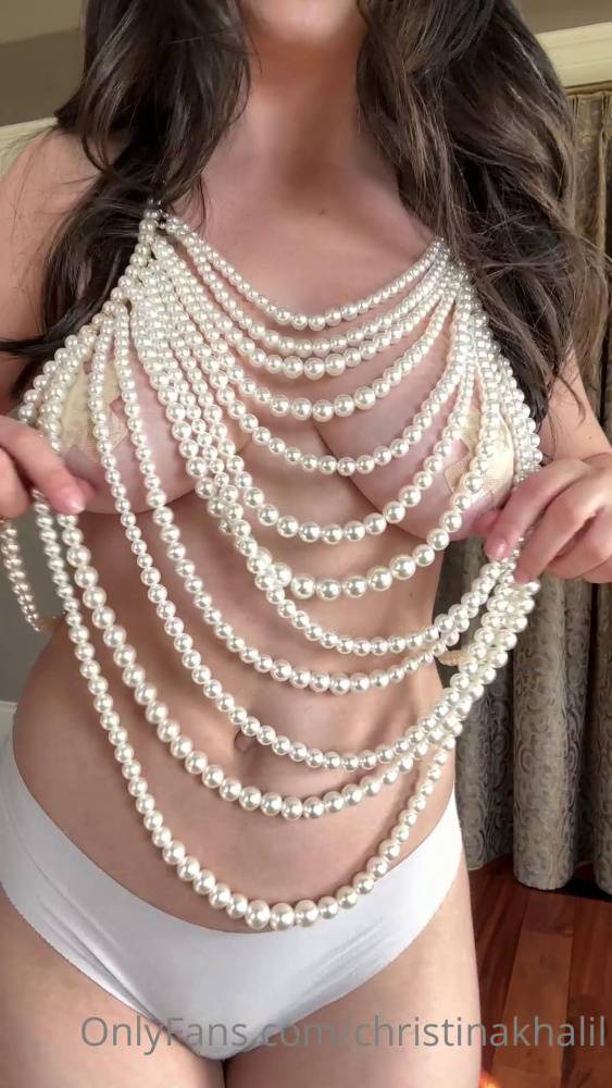 Christina Khalil Nipple Pasties Beaded Top Onlyfans Video Leaked - #main