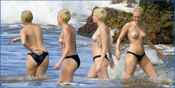 Miley Cyrus Nude Celebrity Tits Photos on clubgf.com