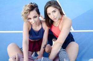 Jada Stevens & Abella Danger give a double BJ before getting fucked on clubgf.com