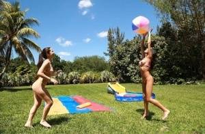 Big ass latina sluts with big tits and asses are undressing outdoor on clubgf.com