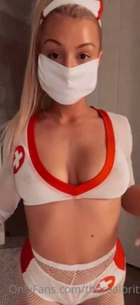 Therealbrittfit Naughty Nurse Onlyfans Video on clubgf.com