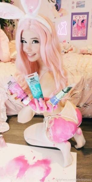Belle Delphine Ass Painting Onlyfans Video on clubgf.com