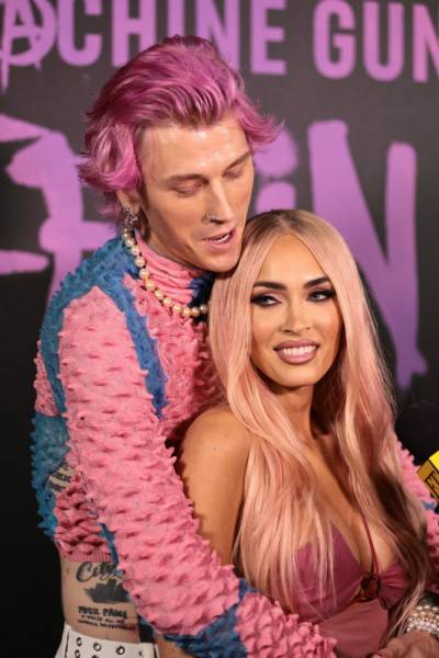 Megan Fox Looks Hot in Pink at 18Machine Gun Kelly 19s Life in Pink 19 Premiere in New York on clubgf.com