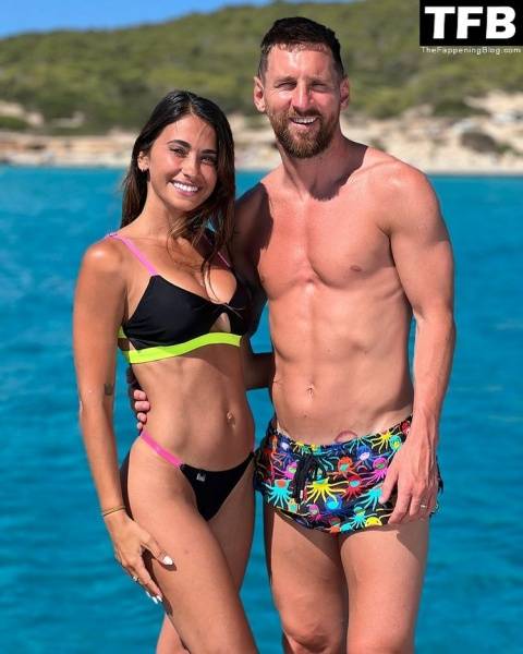 Antonela Roccuzzo & Lionel Messi Enjoy Their Summer Break Out in Formentera on clubgf.com