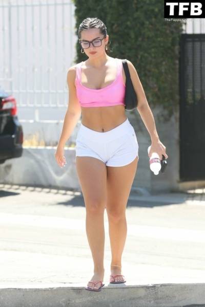 Addison Rae Looks Happy and Fit While Coming Out of a Pilates Class in WeHo on clubgf.com