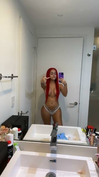 Malu Trevejo Topless Redhead Thong Onlyfans Set Leaked - Usa on clubgf.com